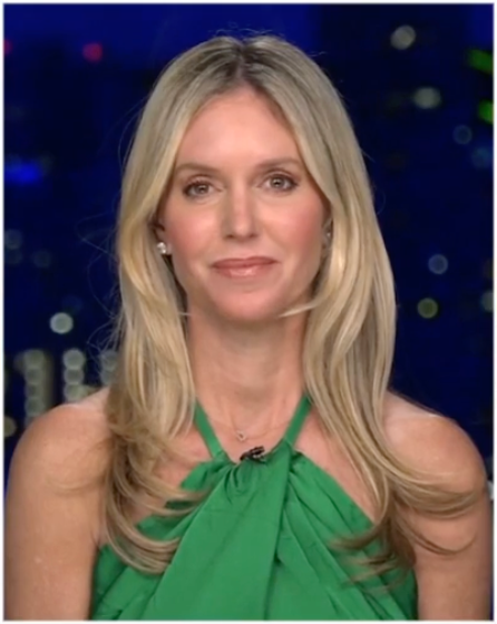 Brittney Hopper appearing as a television news commentator on Fox News